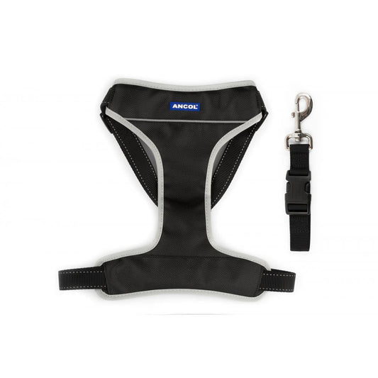 Ancol Dog Travel & Exercise Harness Black