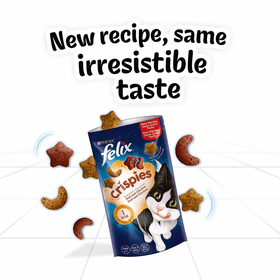 Felix Crispies Beef and Chicken Cat Treats