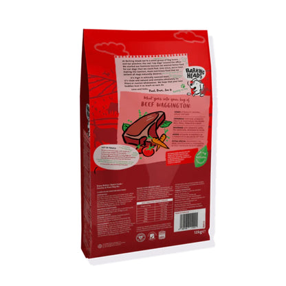 Barking Heads Beef Waggington Adult Dry Dog Food 12kg