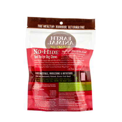 Earth Animal Beef No Hide Chews Small Dog Treats 2 pack 68g