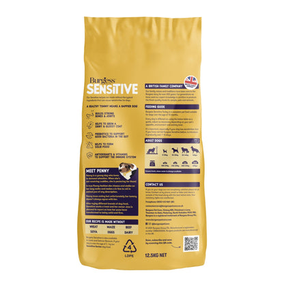 Burgess Sensitive Adult Turkey Dry Dog Food