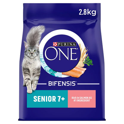 Purina One Senior 7+ Salmon Dry Cat Food 750g