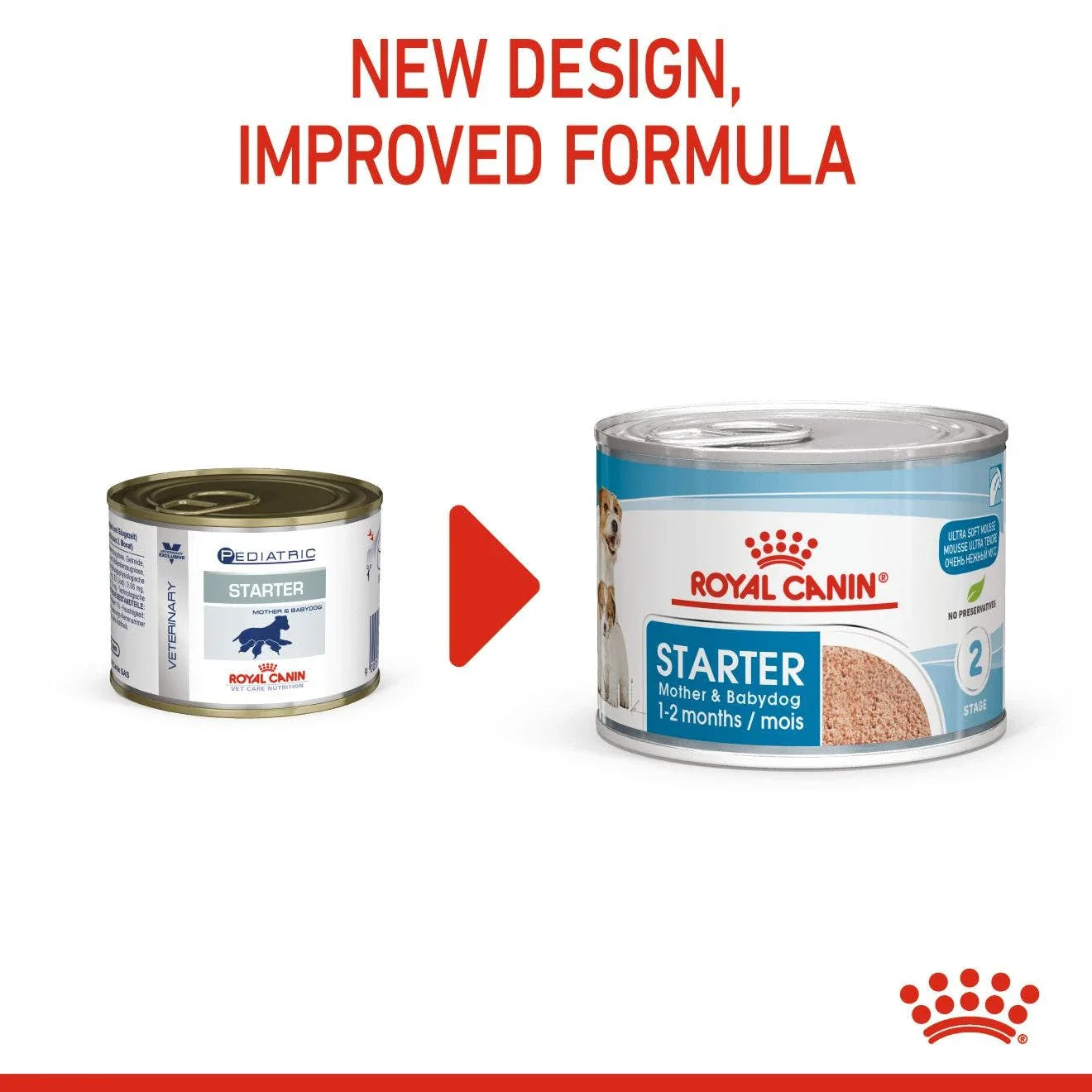 Royal Canin Mother & Babydog Starter Ultra Soft Mousse Wet Dog Food 195g