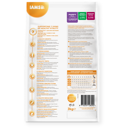 Iams Vitality Puppy Small/Medium Breed Fresh Chicken Dry Dog Food