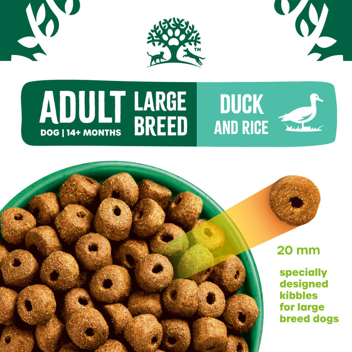 James Wellbeloved Adult Large Breed Duck & Rice Dry Dog Food 15kg