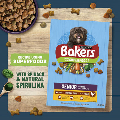 Bakers Senior 7+ Chicken with Vegetables Dry Dog Food