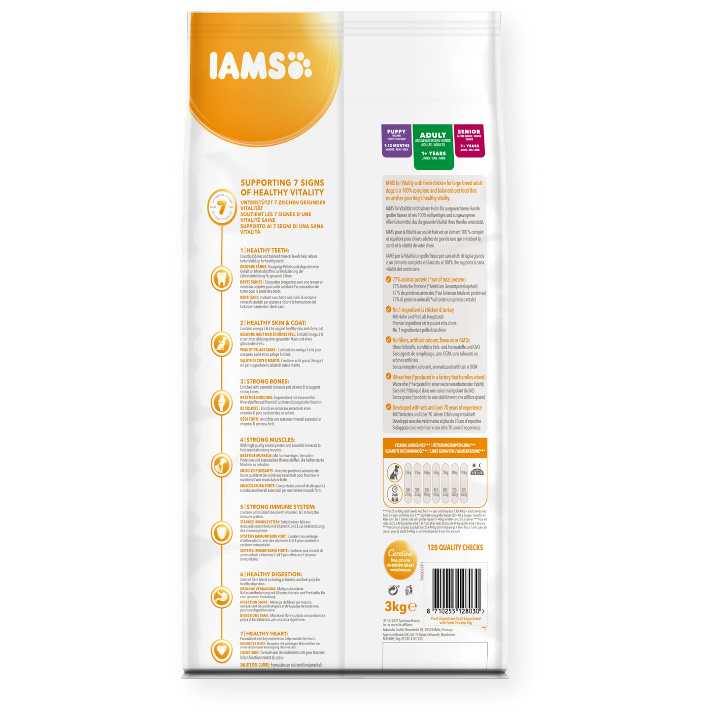 Iams Vitality Adult Large Breed Fresh Chicken Dry Dog Food
