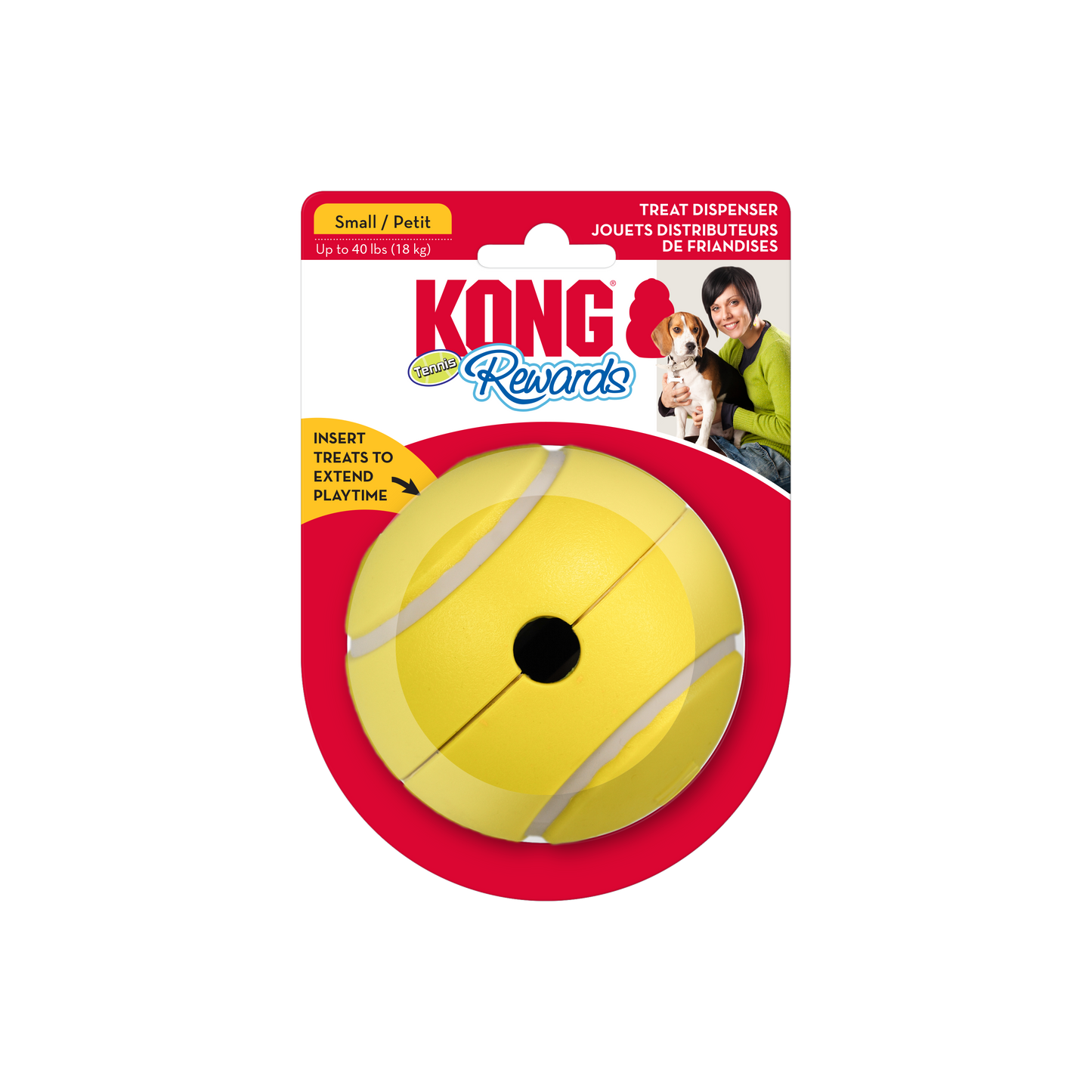 KONG Rewards Tennis Dog Toy