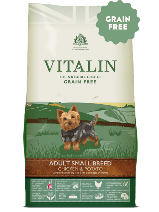 Vitalin Adult Small Breed Chicken & Potato Grain Free Dry Dog Food 6kg