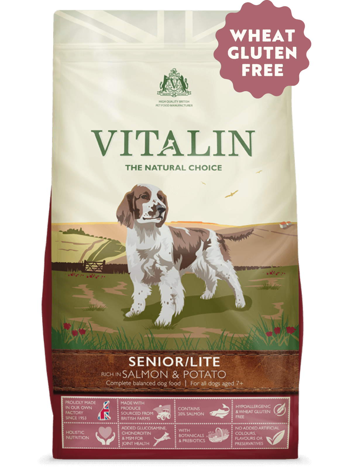 Vitalin Senior/Lite Salmon & Potato Gluten Free Dry Dog Food