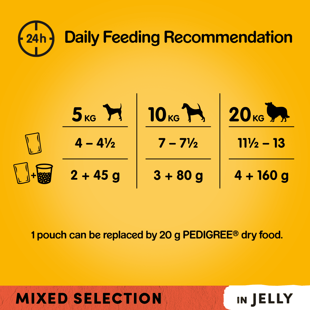 Pedigree Mixed Selection in Jelly Adult Wet Dog Food
