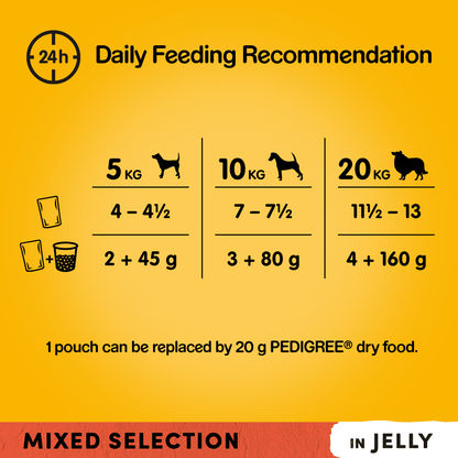 Pedigree Mixed Selection in Jelly Adult Wet Dog Food