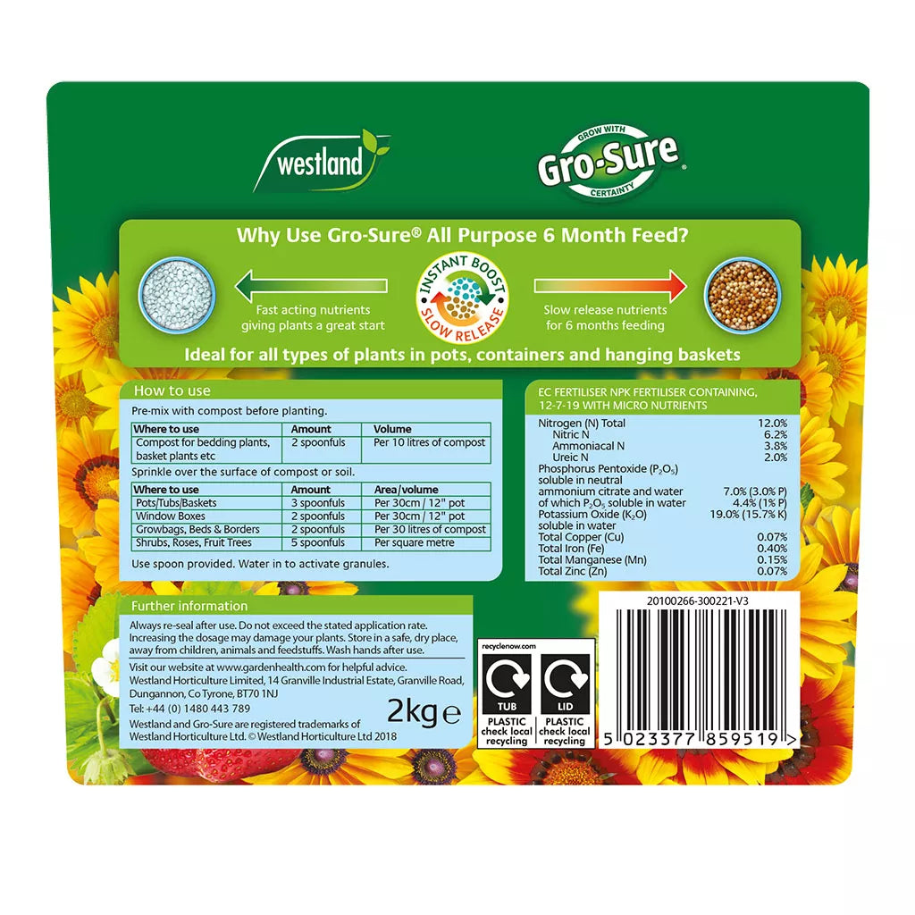 Gro-Sure All-Purpose Slow Release Plant Food 2kg