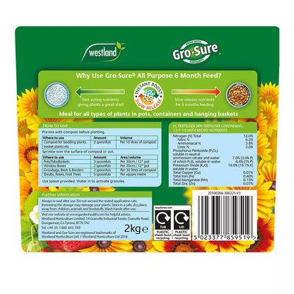 Gro-Sure All-Purpose Slow Release Plant Food 2kg
