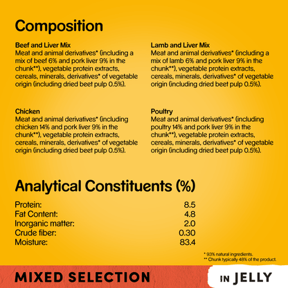 Pedigree Mixed Selection in Jelly Adult Wet Dog Food