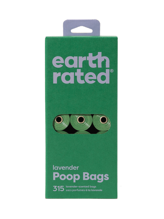 Earth Rated Poop Bags on Refill Rolls Lavender 315 Bags