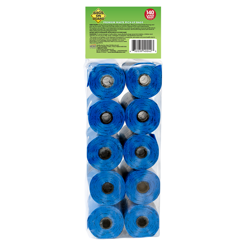 Bags on Board Blue Bac Block'R Waste Pick-Up 140 bags