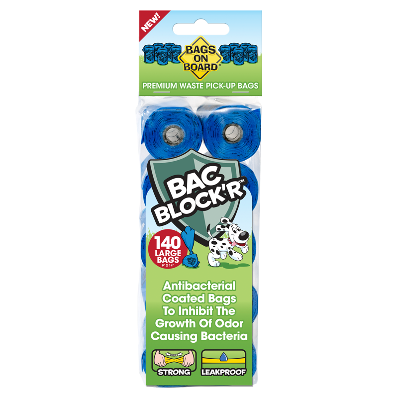 Bags on Board Blue Bac Block'R Waste Pick-Up 140 bags