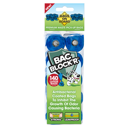 Bags on Board Blue Bac Block'R Waste Pick-Up 140 bags