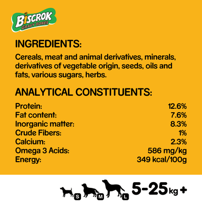 Pedigree Biscrok Gravy Bones Biscuits Original Dog Treats 10kg