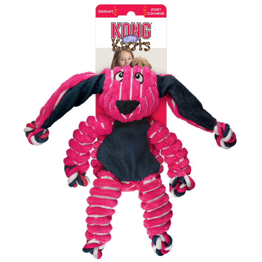 KONG Floppy Knots Bunny Dog Toy Small/Medium