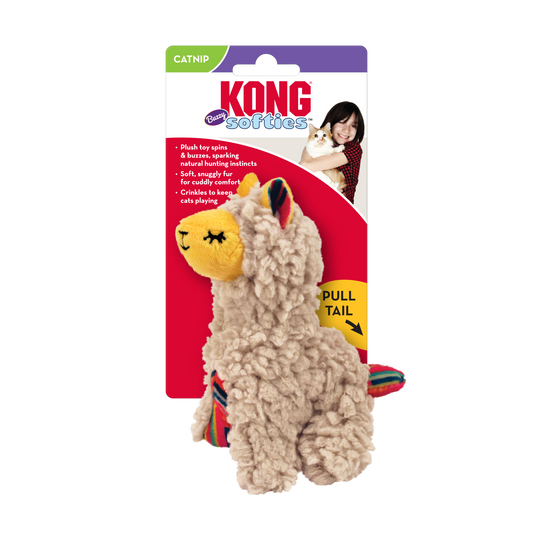 KONG Softies Buzzy Dog Toy Llama