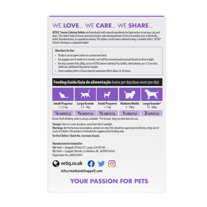 VetIQ Serene UM Calming for Cats & Dogs 30 tablets
