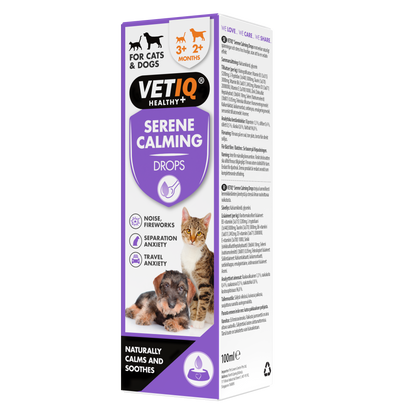 VetIQ Serene UM Drops for Cats & Dogs 100ml