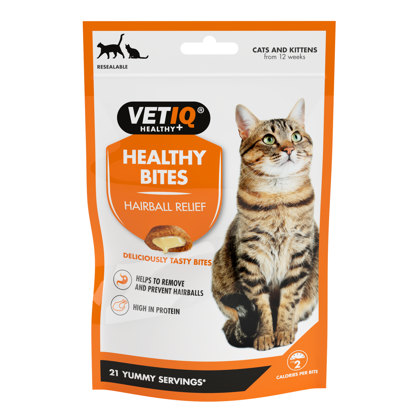 VetIQ Healthy Bites Hairball Remedy Cat Treats 65g