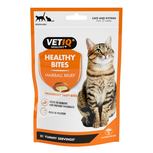 VetIQ Healthy Bites Hairball Remedy Cat Treats 65g