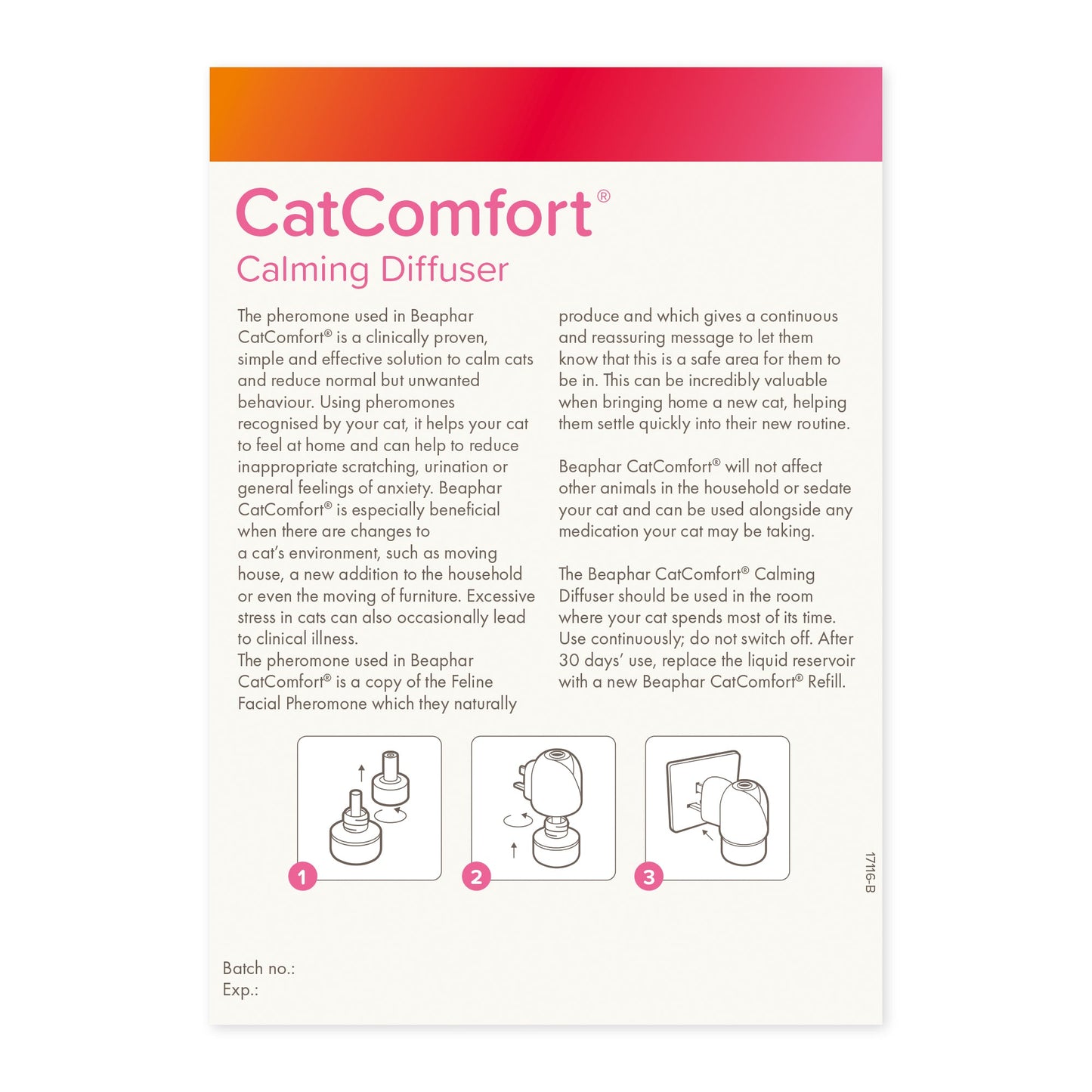 Beaphar CatComfort Calming Diffuser & Plug for Cats 48ml