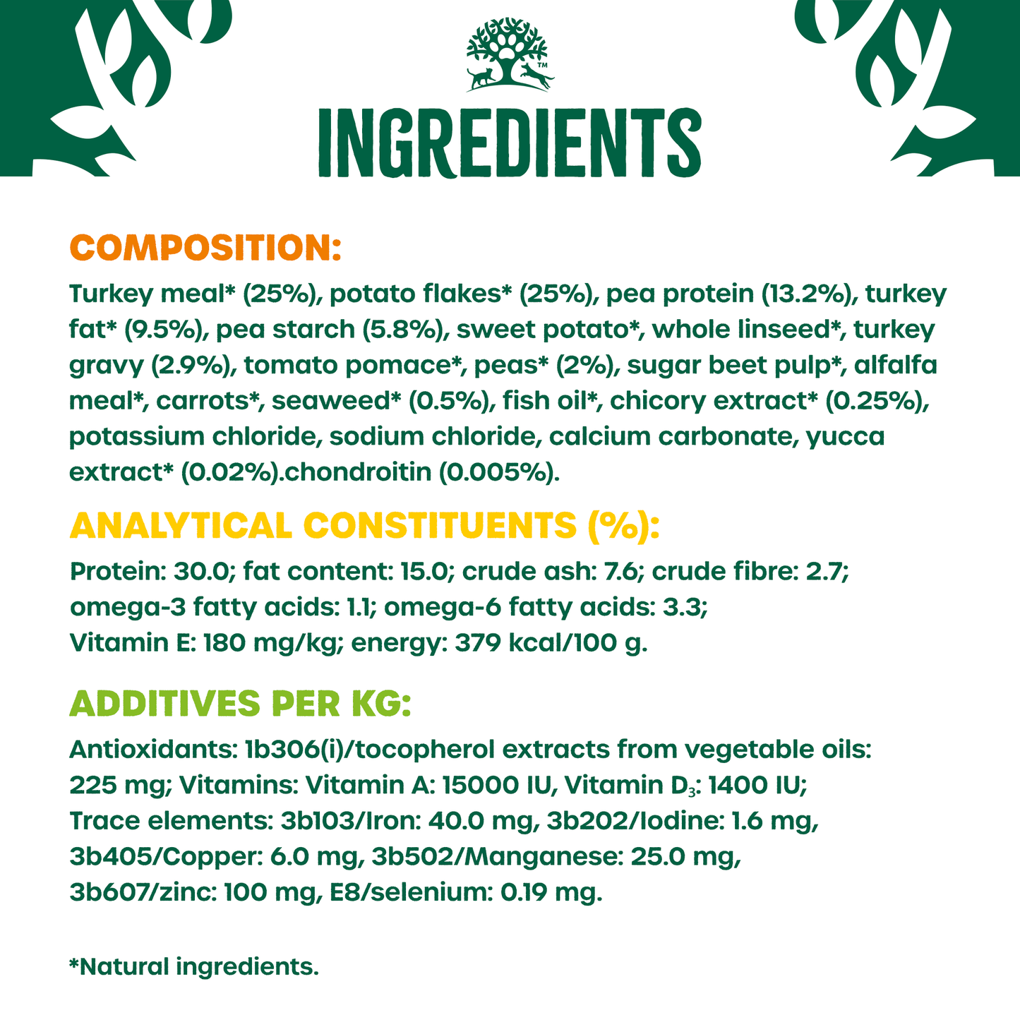 James Wellbeloved Grain Free Puppy / Junior Turkey & Vegetables Dry Dog Food 1.5kg