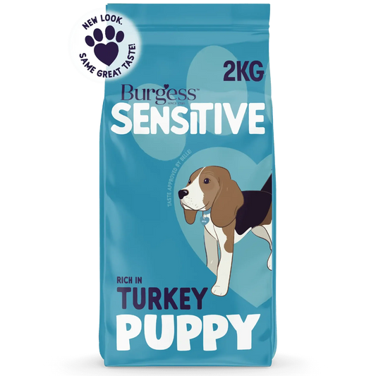 Burgess Sensitive Rich in Turkey Dry Puppy Food 2kg