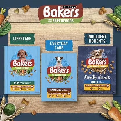 Bakers Adult Beef with Vegetables Dry Dog Food 14kg