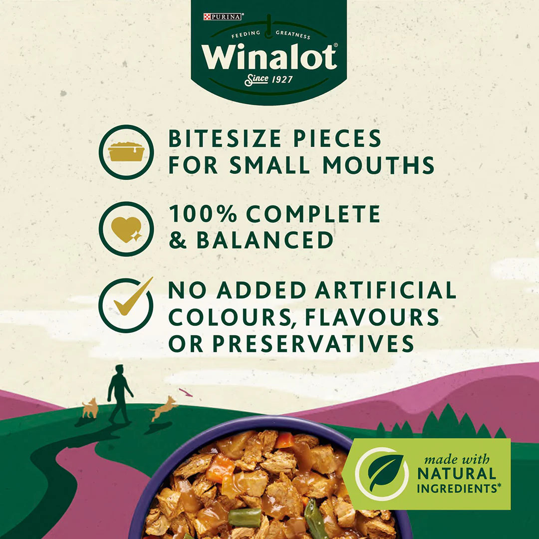 Winalot Adult Small Dog Mixed in Jelly (Chicken, Lamb, Beef) Wet Dog Food 12 x 100g