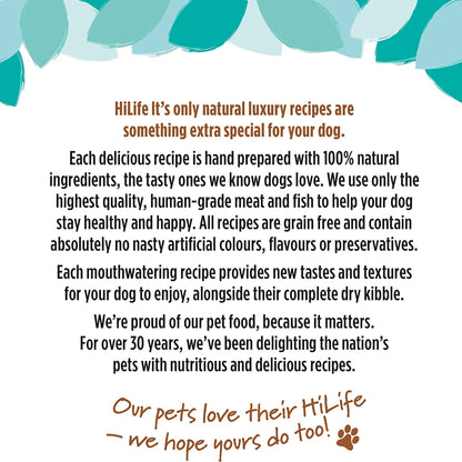 HiLife It's Only Natural Luxury Chicken with Tuna & Garden Vegetables Wet Dog Food 100g