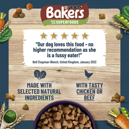 Bakers Senior 7+ Chicken with Vegetables Dry Dog Food