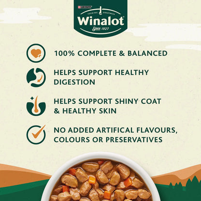 Winalot Adult Meaty Chunks Mixed in Gravy (Beef, Chicken, Lamb) Wet Dog Food