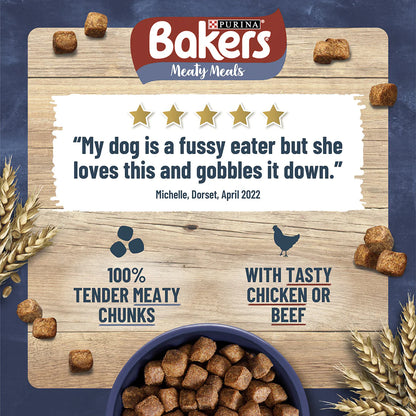 Bakers Adult Meaty Meals with Beef Dry Dog Food