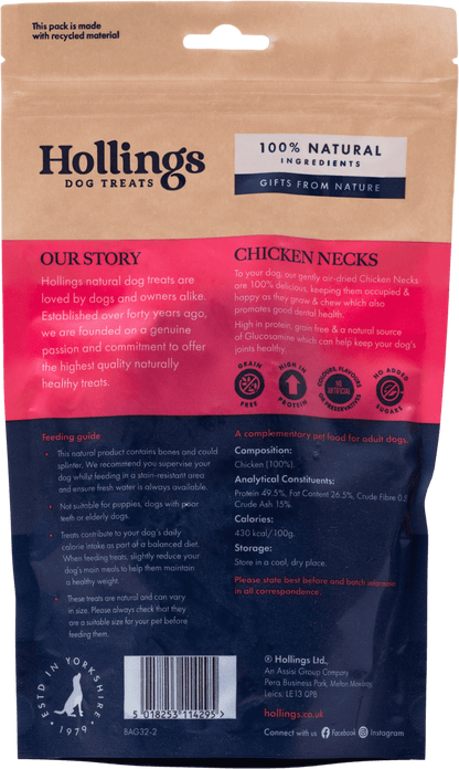 Hollings Chicken Necks 120g