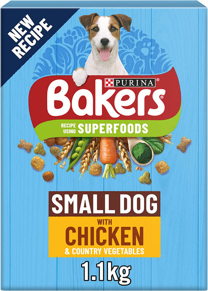 Bakers Adult Small Dog Chicken with Vegetables Dry Dog Food