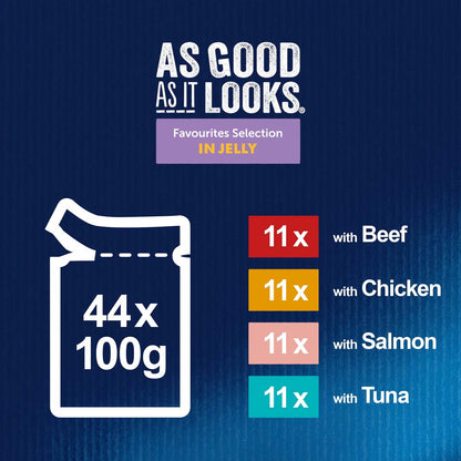 Felix Adult As Good As it Looks Favourites Selection Wet Cat Food