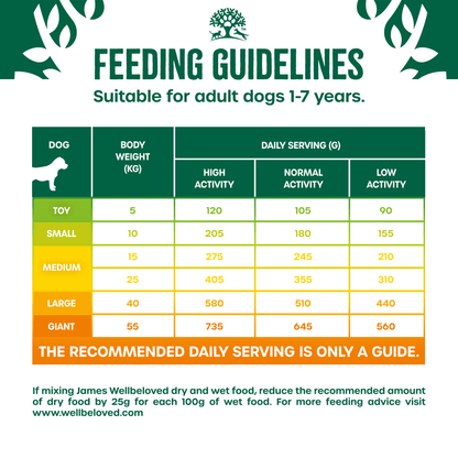 James Wellbeloved Grain Free Adult Lamb & Vegetable Dry Dog Food 10kg