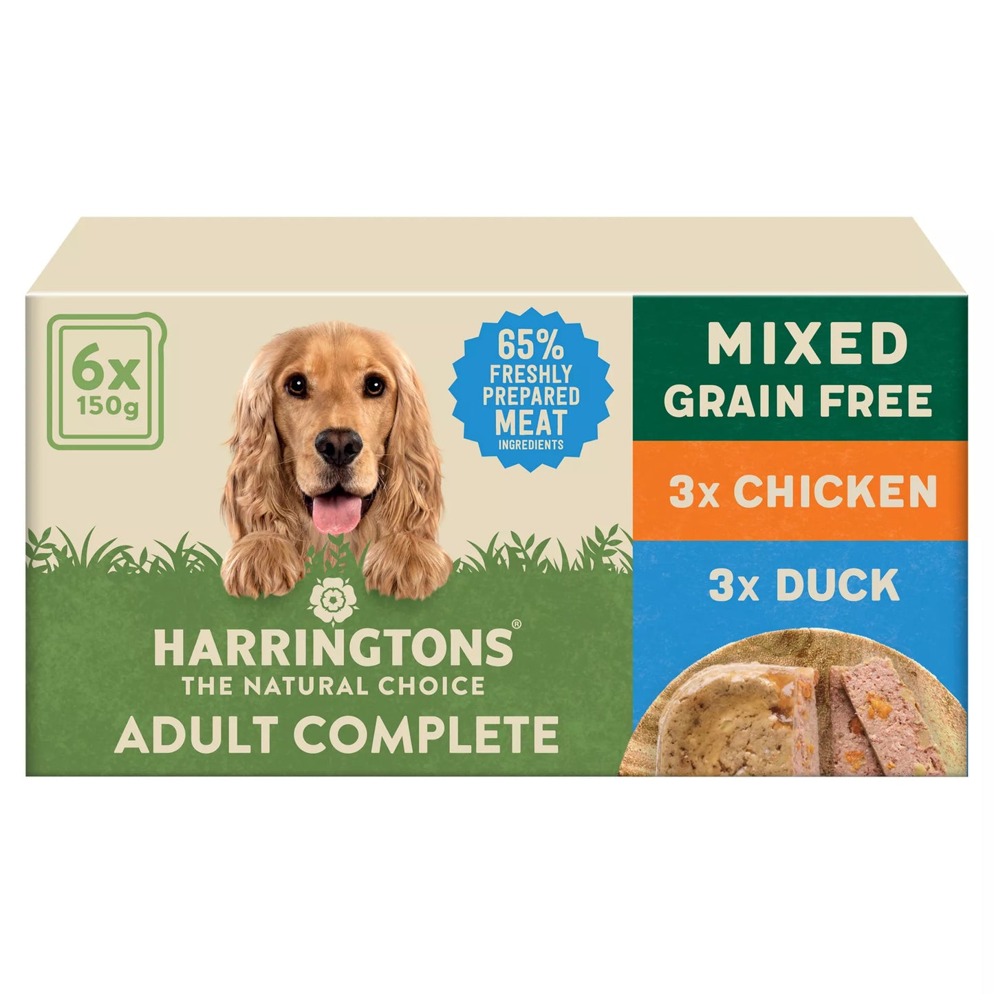 Harringtons Grain Free Mixed Wet Dog Food Bumper Pack 6 x 150g