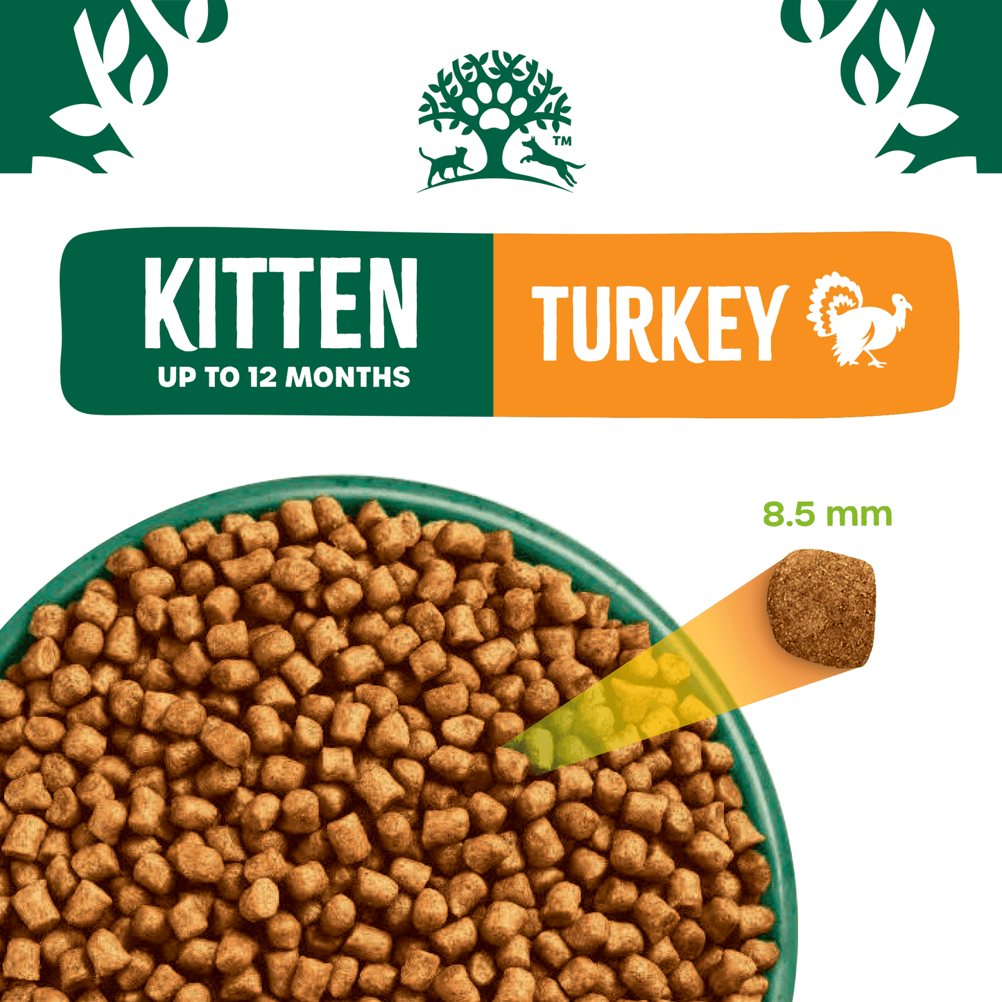 James Wellbeloved Kitten Turkey & Rice Dry Cat Food 1.5kg