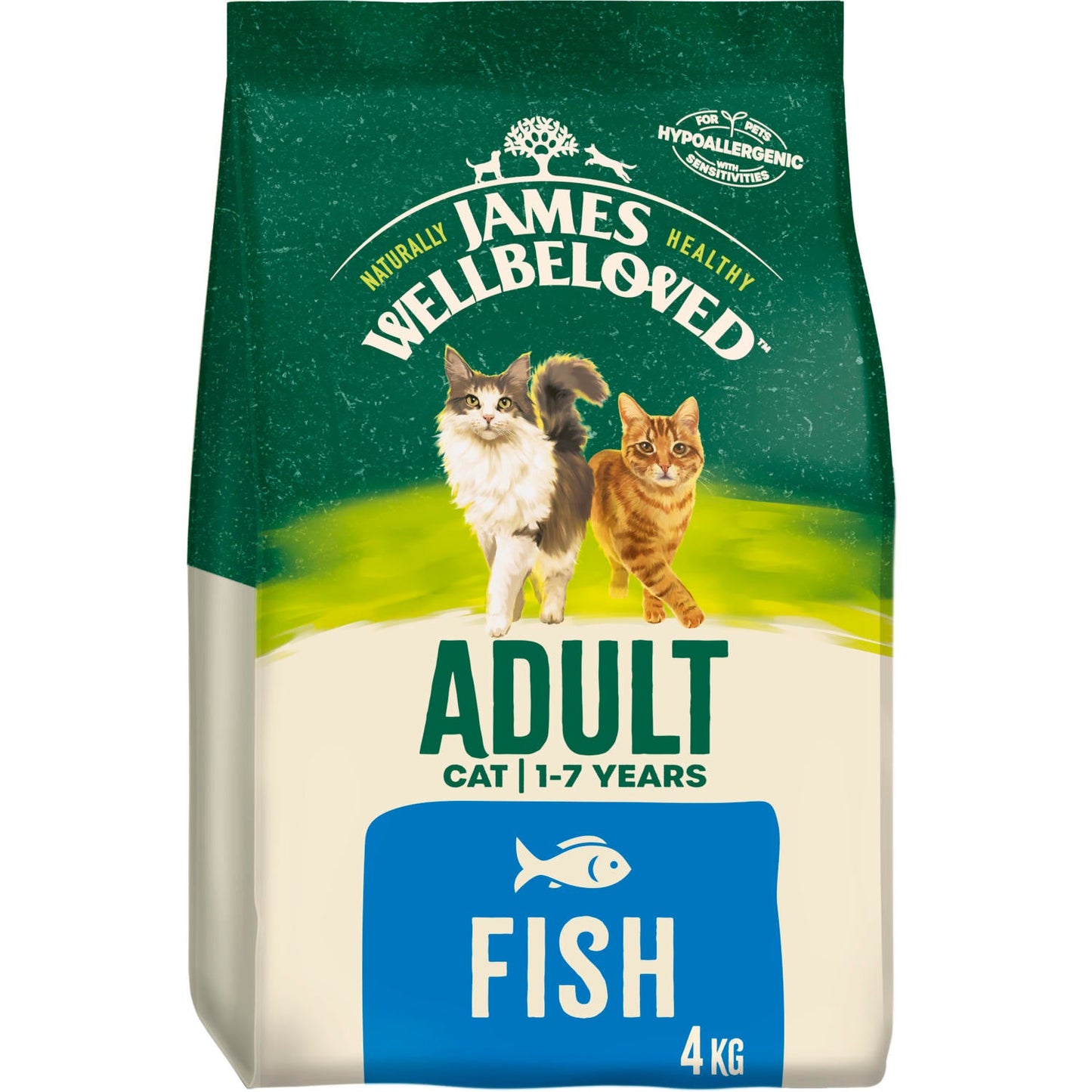 James Wellbeloved Adult Fish & Rice Dry Cat Food
