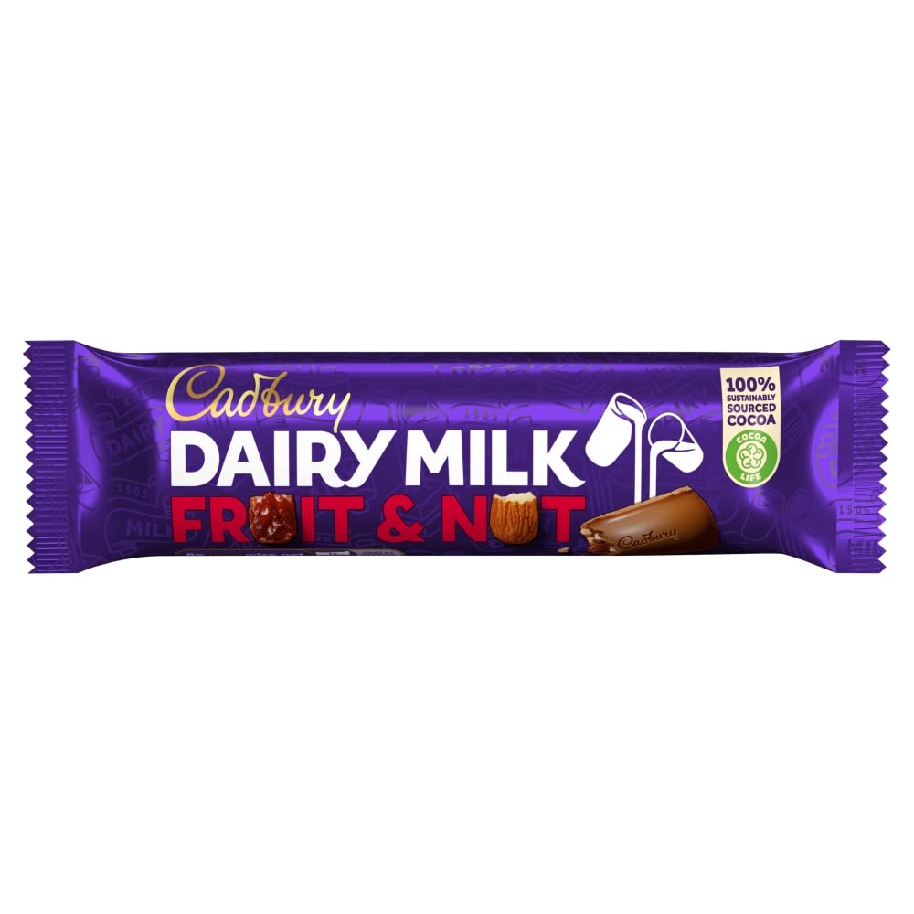 Cadbury Dairy Milk Fruit & Nut Chocolate Bar 49 g (Pack of 48)