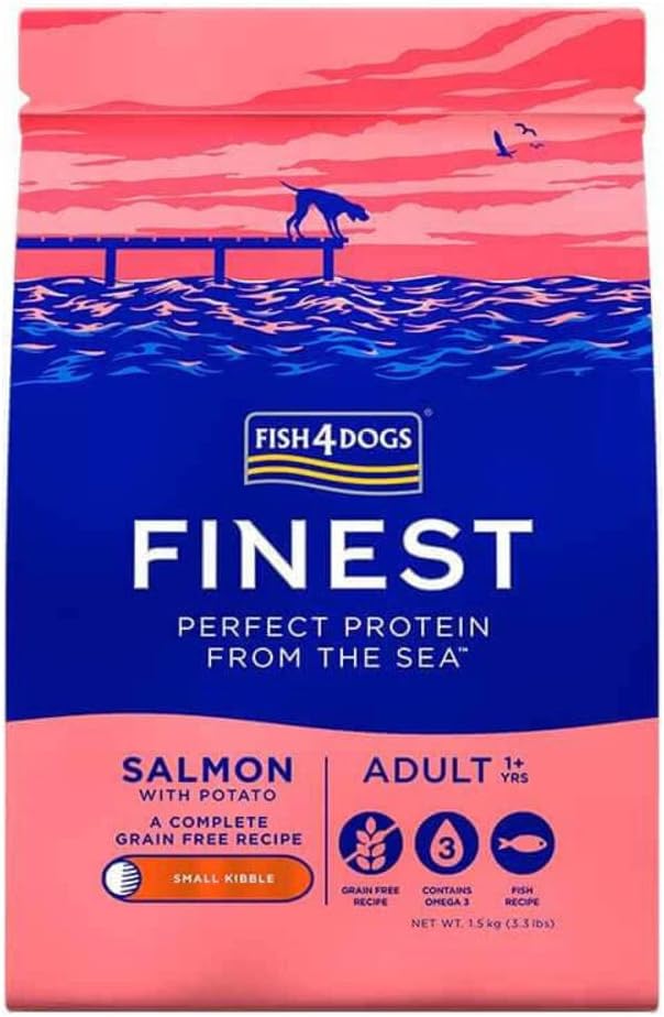 Fish4Dogs Finest Salmon Adult Small Kibble Dry Dog Food
