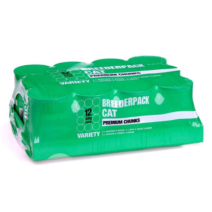 Breederpack Premium Chunk Variety 12Pack Cat Food - 400G