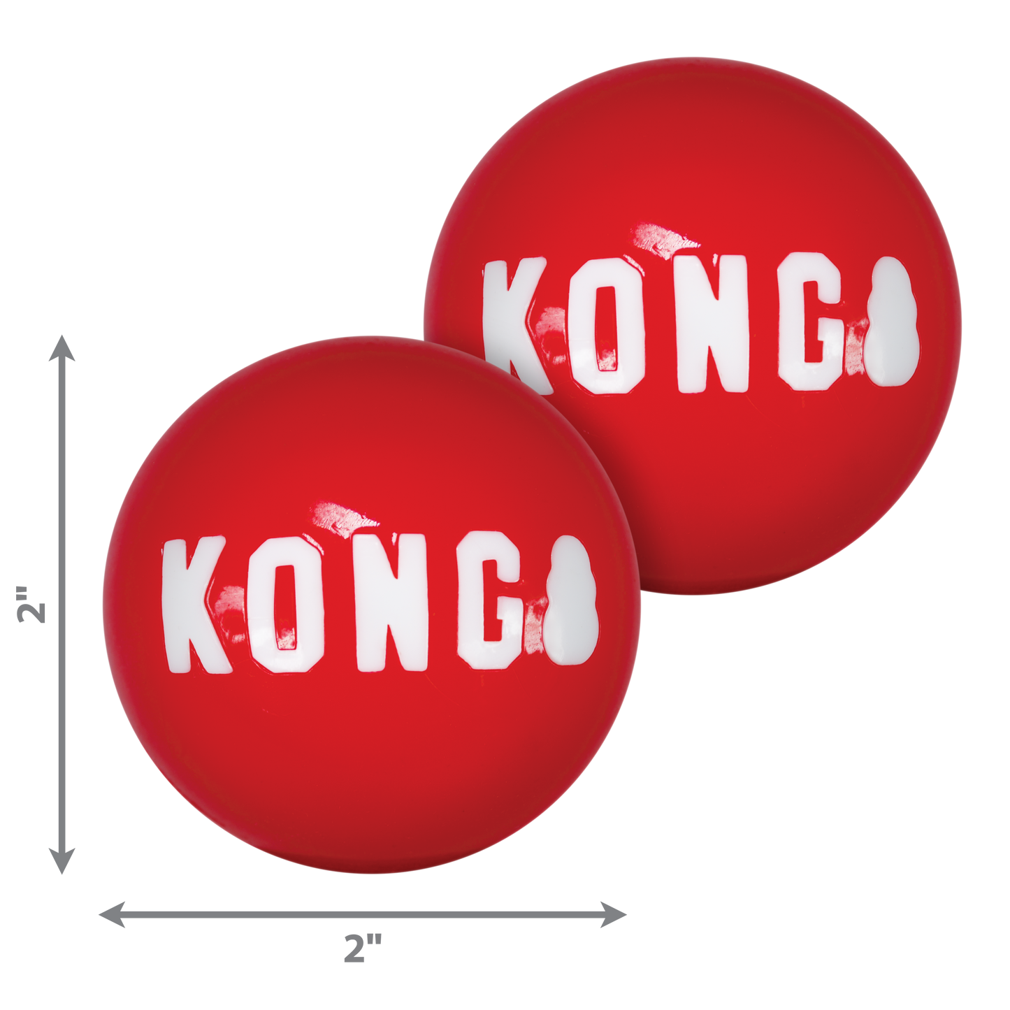 KONG Signature Balls Dog Toy 2pk